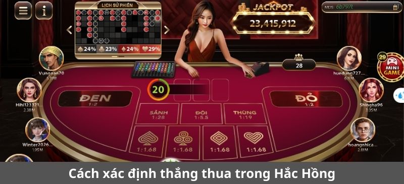 Cách xác định thắng thua trong game Hắc Hồng