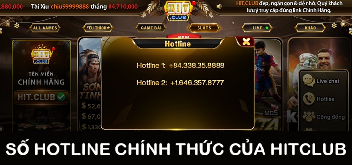 Cập nhật kênh liên hệ Hitclub chính thức