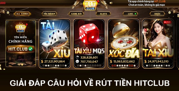 Game thủ thường thắc mắc điều gì khi rút tiền Hitclub?